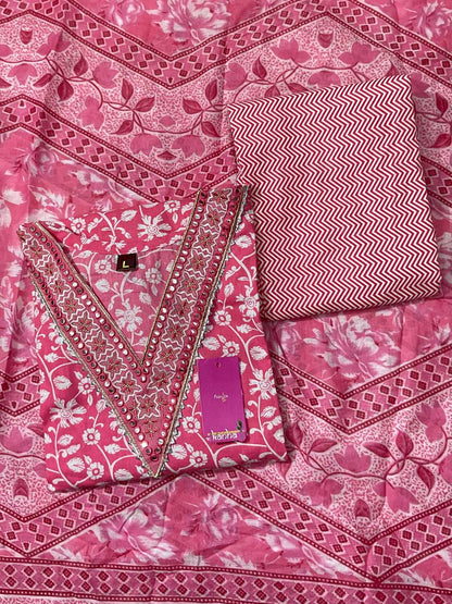 Mivya 140525 Kanha Readymade Cotton Pant Suits Exporter India