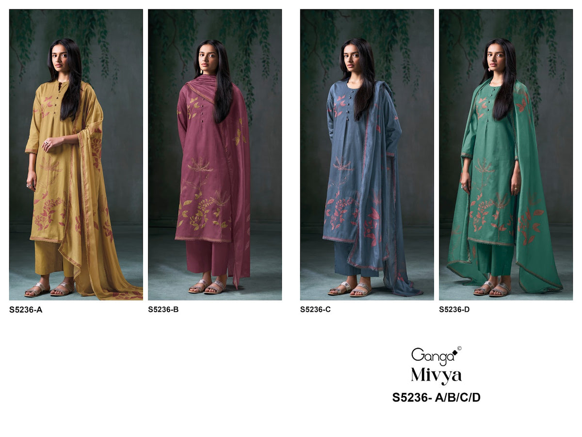 Mivya S5236 Ganga Corduroy Pant Style Suits Manufacturer