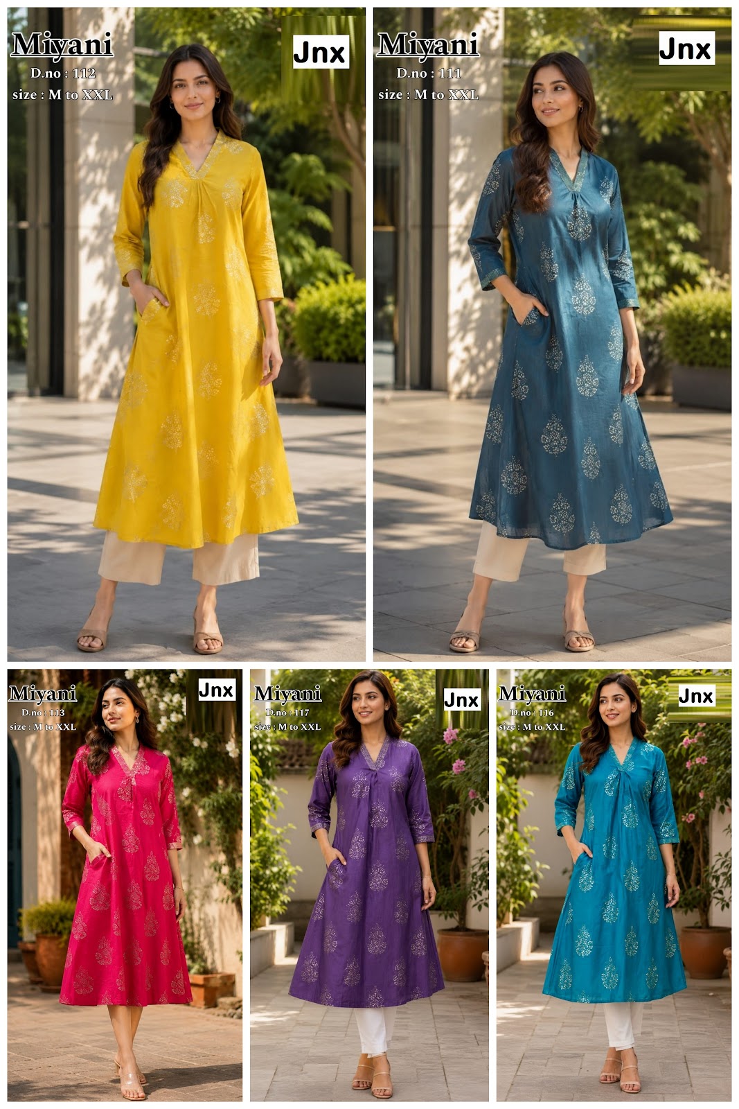 Miyani Jnx A-Line Kurti Wholesale Rate