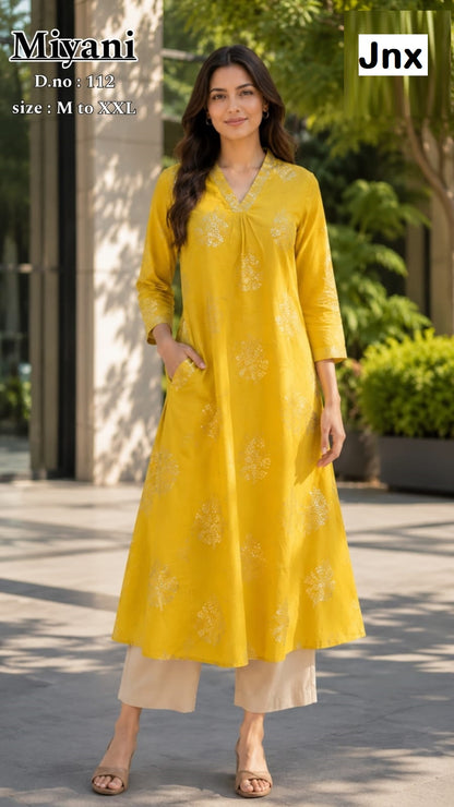 Miyani Jnx A-Line Kurti Wholesale Rate