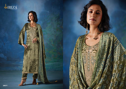 Mizuki Ibiza Velvet Suits Wholesaler Gujarat