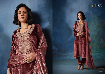 Mizuki Ibiza Velvet Suits Wholesaler Gujarat