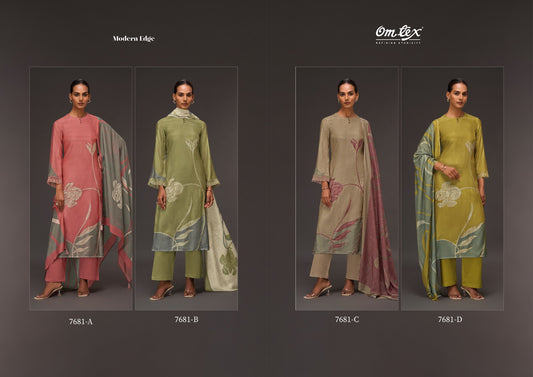 Modern Edge Omtex Silk Pant Style Suits Manufacturer Ahmedabad