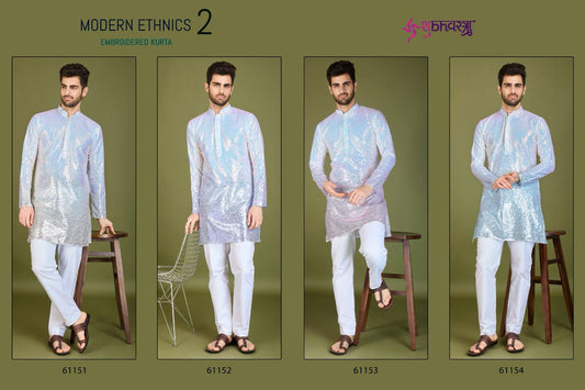Modern Ethnics 2 Shubhvastra Georgette Mens Kurta Exporter Gujarat