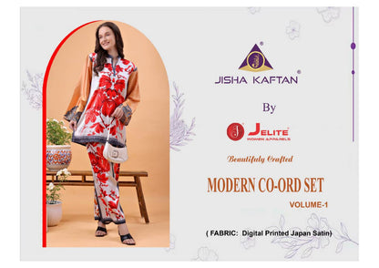 Modern Vol 1 Jelite Jisha Poly Co Ord Set Wholesaler Gujarat