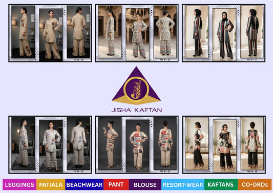 Modern Vol 5 Jelite Jisha Dull Satin Co Ord Set Supplier Gujarat
