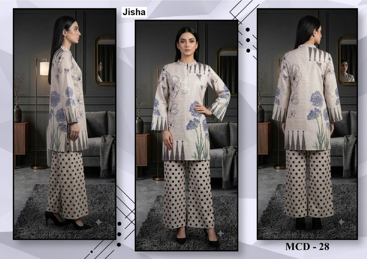 Modern Vol 5 Jelite Jisha Dull Satin Co Ord Set Supplier Gujarat