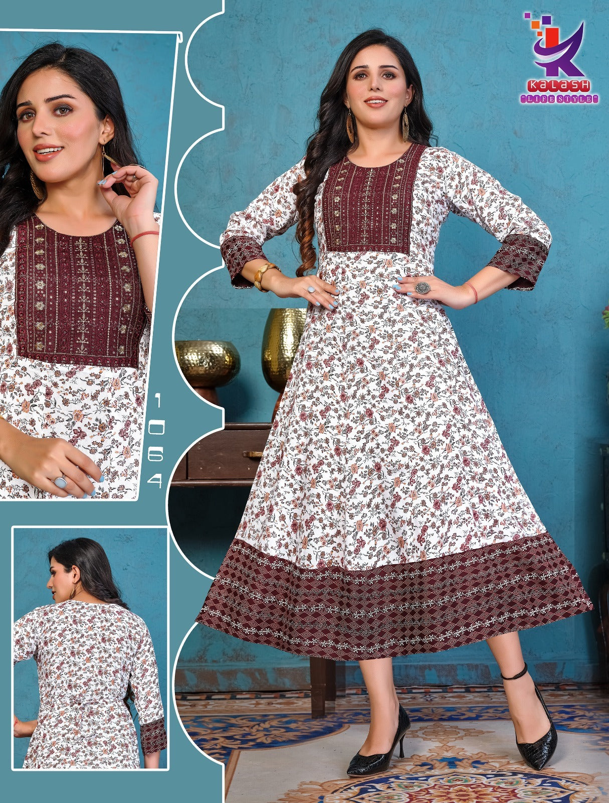 Modernist 2 Mlm Kalash Lifestyle Rayon 14Kg Anarkali Kurtis Manufacturer India