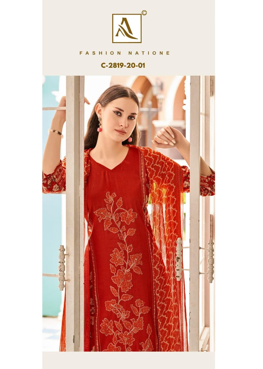 Moga Alok Zam Karachi Salwar Suits Exporter Ahmedabad