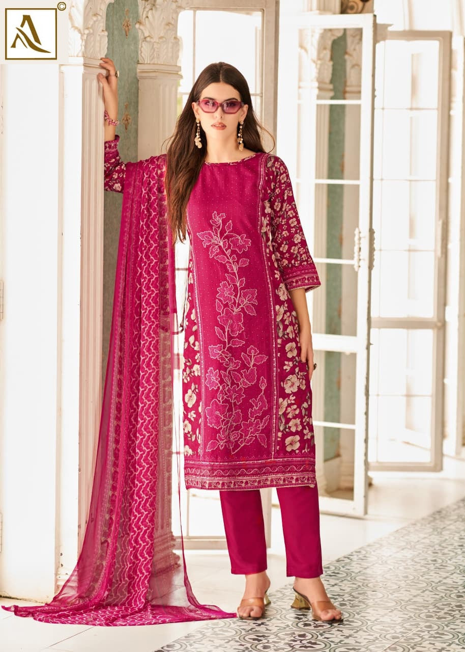 Moga Alok Zam Karachi Salwar Suits Exporter Ahmedabad