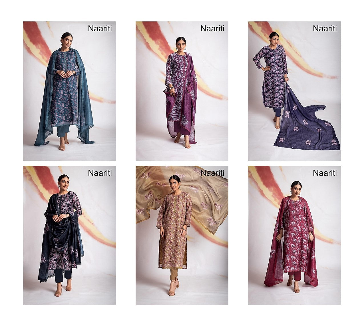 Mogra 4 Naariti Linen Pant Style Suits Exporter Ahmedabad