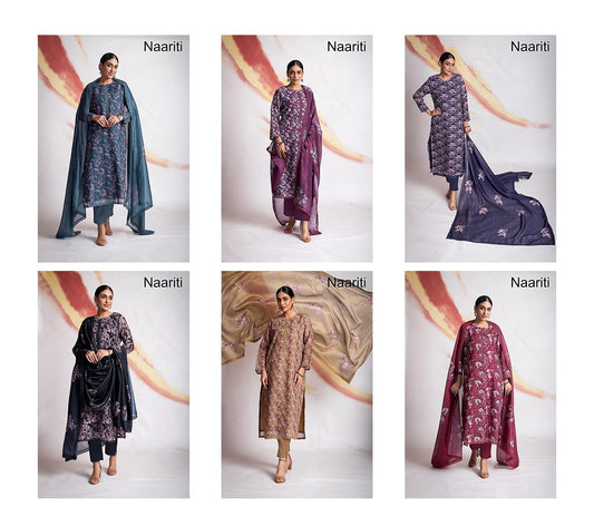 Mogra 4 Naariti Linen Pant Style Suits Exporter Ahmedabad