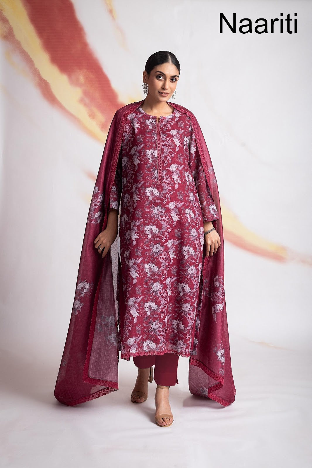 Mogra 4 Naariti Linen Pant Style Suits Exporter Ahmedabad