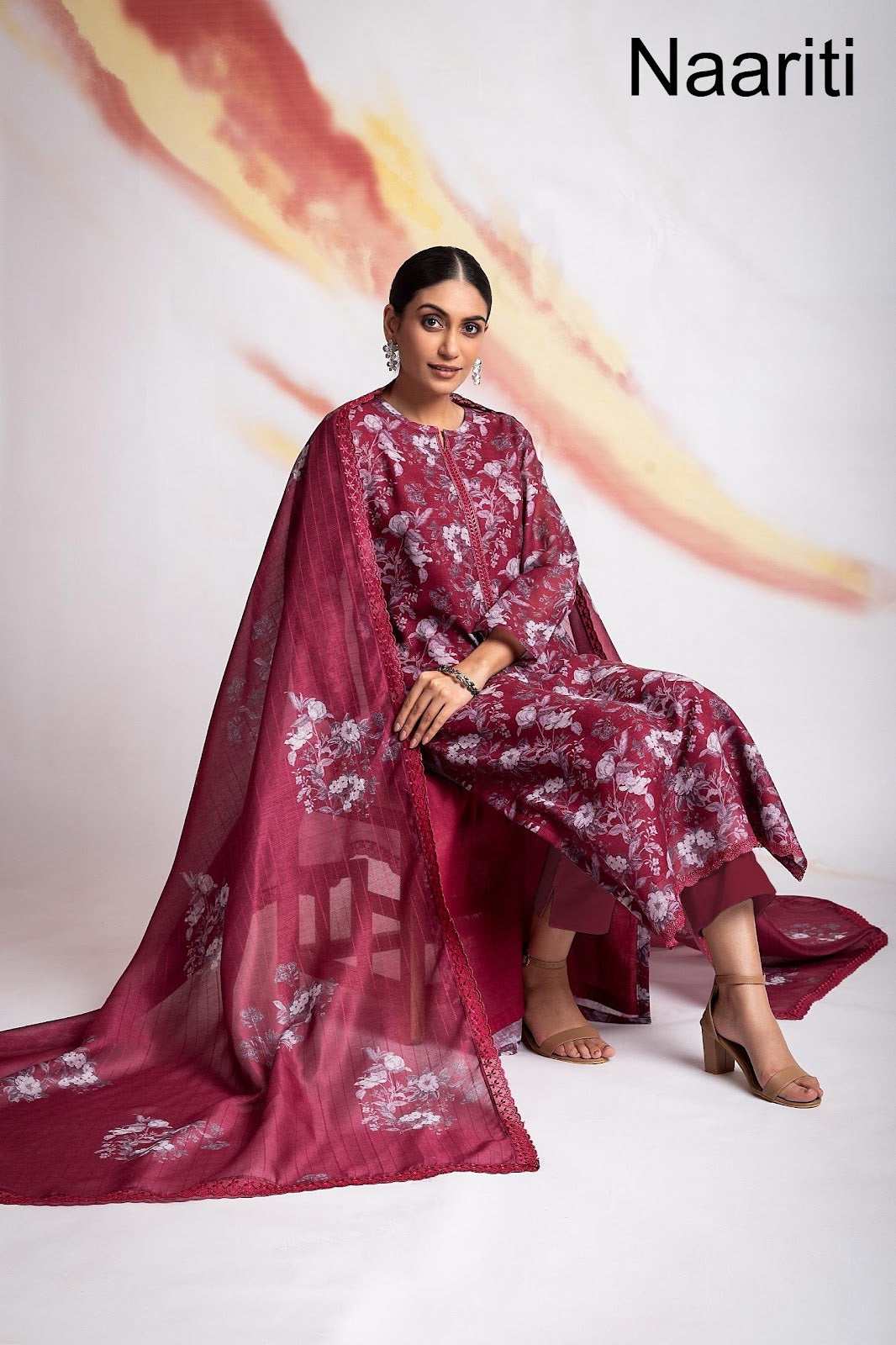 Mogra 4 Naariti Linen Pant Style Suits Exporter Ahmedabad