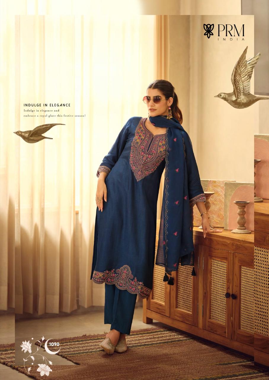 Moh Prm India Russian Silk Readymade Pant Style Suits Exporter Gujarat