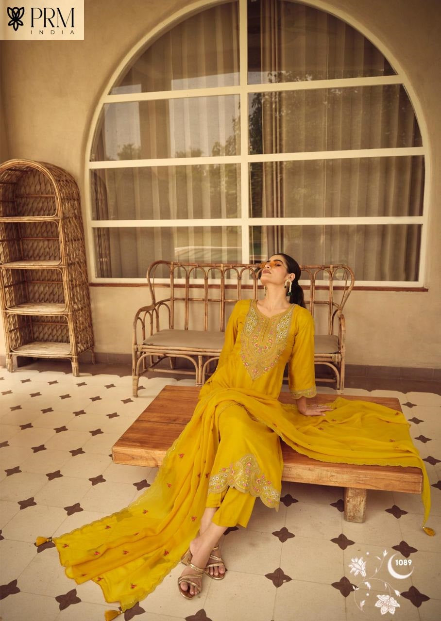 Moh Prm India Russian Silk Readymade Pant Style Suits Exporter Gujarat