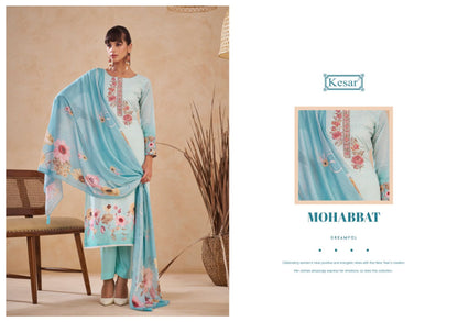 Mohabbat Kesar Lawn Cotton Karachi Salwar Suits Exporter Gujarat