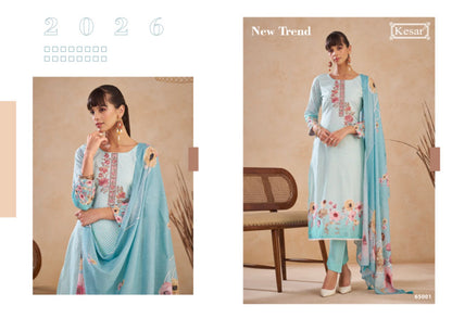Mohabbat Kesar Lawn Cotton Karachi Salwar Suits Exporter Gujarat