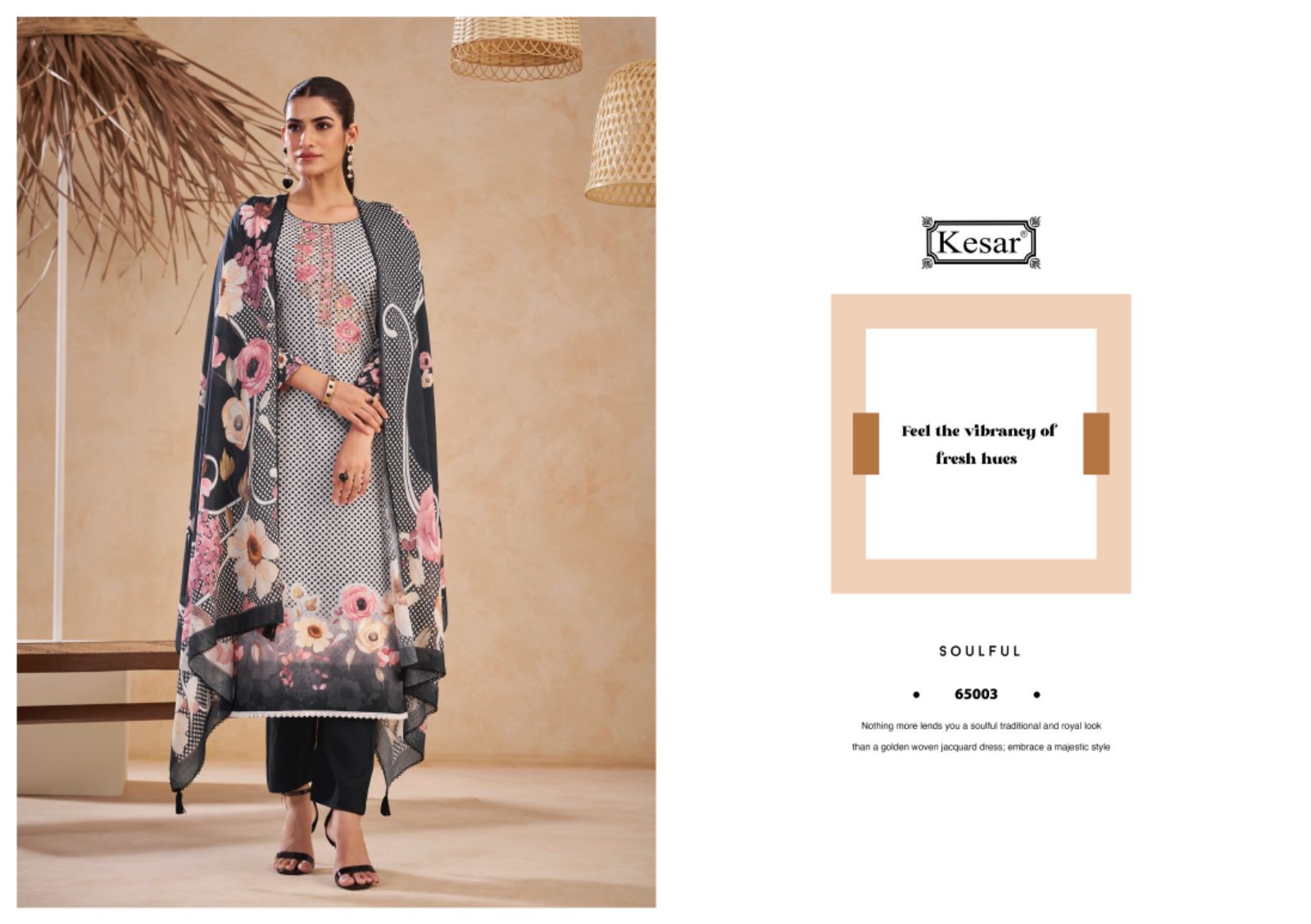 Mohabbat Kesar Lawn Cotton Karachi Salwar Suits Exporter Gujarat