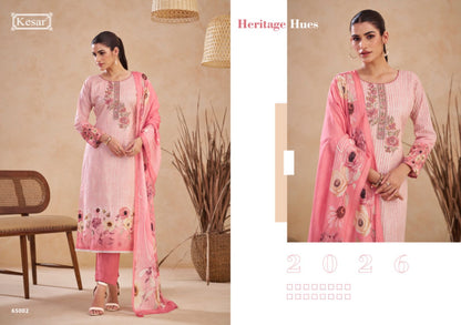 Mohabbat Kesar Lawn Cotton Karachi Salwar Suits Exporter Gujarat