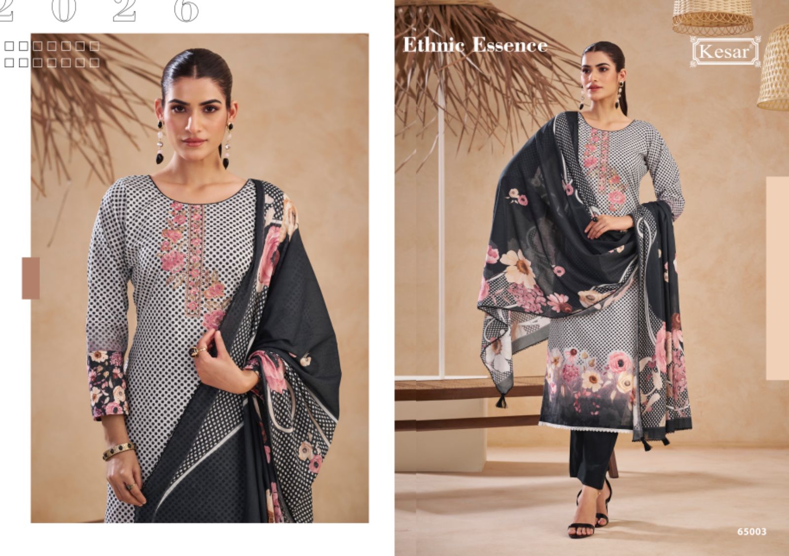 Mohabbat Kesar Lawn Cotton Karachi Salwar Suits Exporter Gujarat