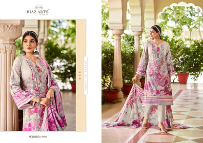 Mohabbat Riaz Art Lawn Karachi Salwar Suits Supplier Ahmedabad