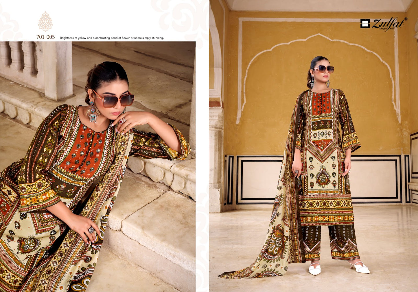 Mohabbat Zulfat Designer Rayon Karachi Salwar Suits Wholesale Price
