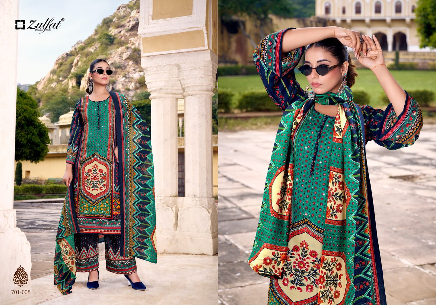 Mohabbat Zulfat Designer Rayon Karachi Salwar Suits Wholesale Price