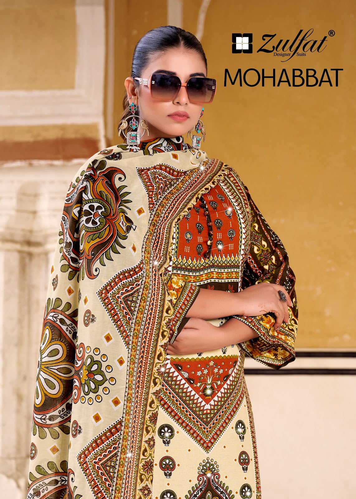Mohabbat Zulfat Designer Rayon Karachi Salwar Suits Wholesale Price