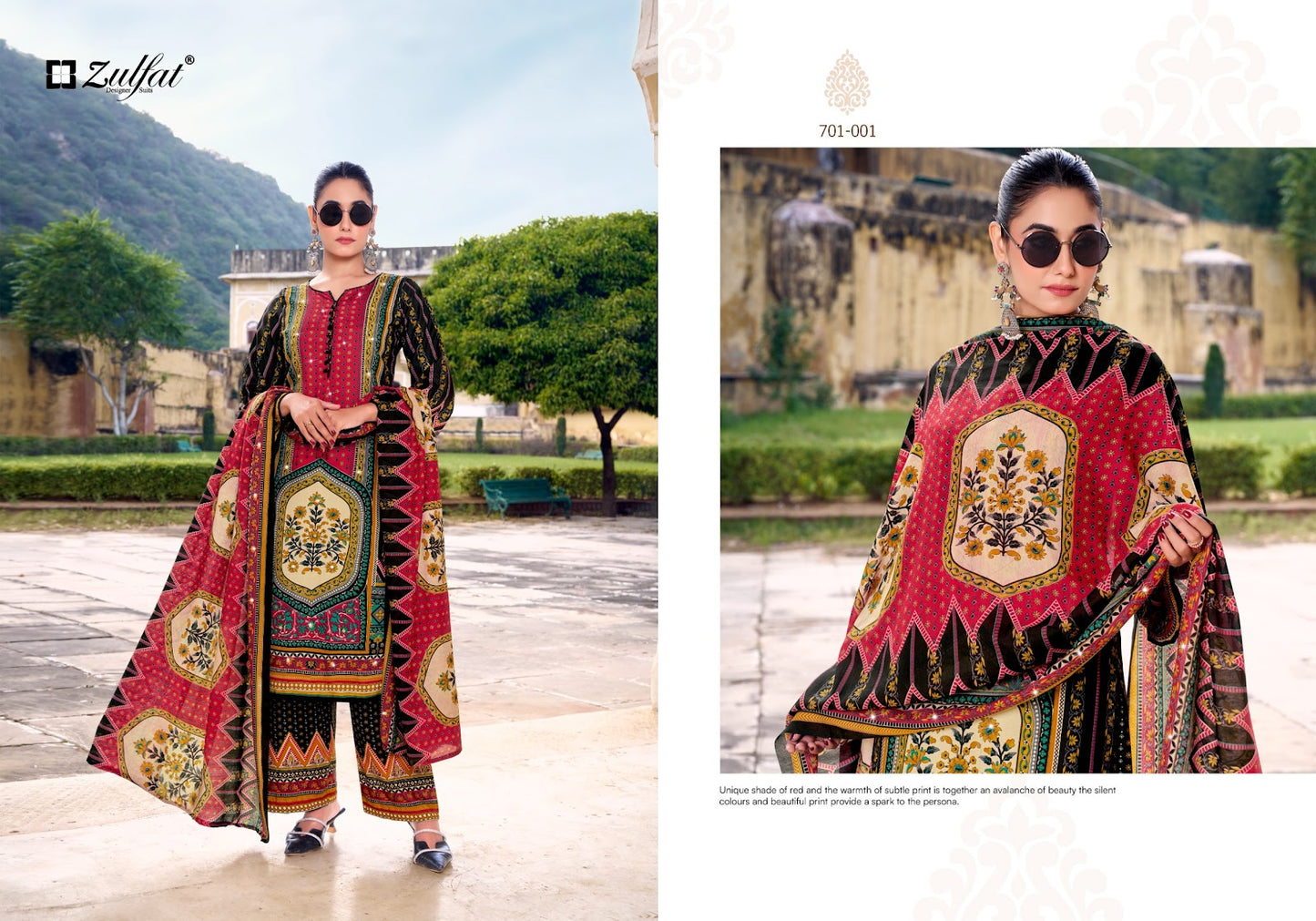 Mohabbat Zulfat Designer Rayon Karachi Salwar Suits Wholesale Price