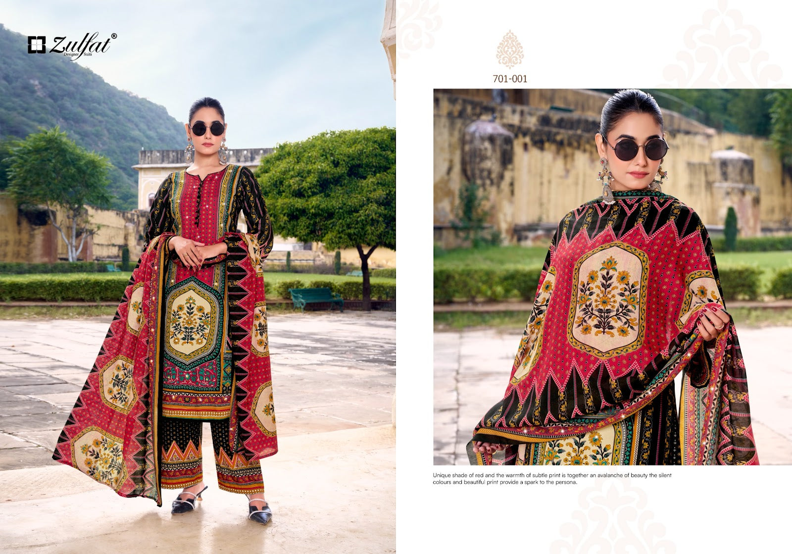 Mohabbat Zulfat Designer Rayon Karachi Salwar Suits Wholesale Price