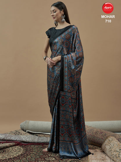 Mohar Vol 7 Apple Japan Satin Sarees Wholesaler
