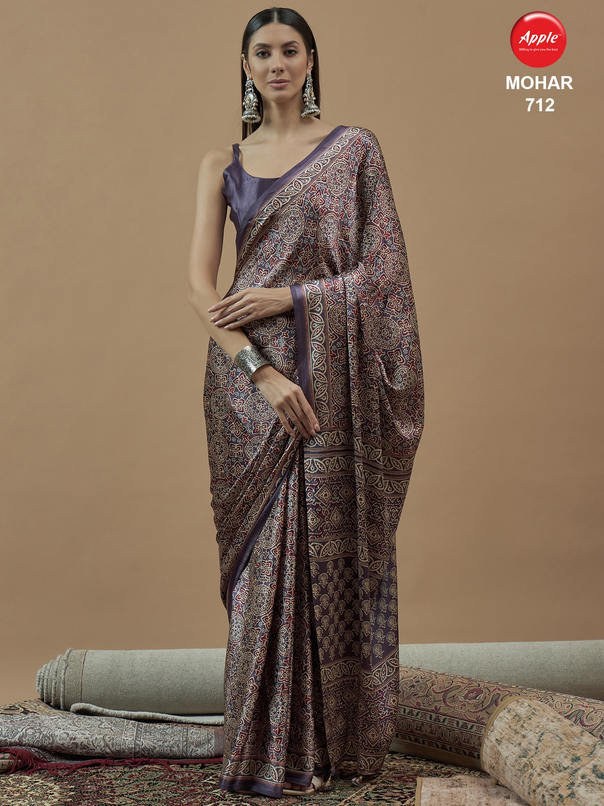 Mohar Vol 7 Apple Japan Satin Sarees Wholesaler