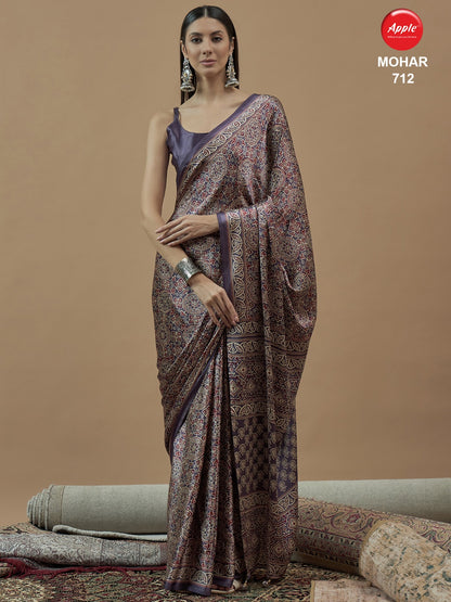 Mohar Vol 7 Apple Japan Satin Sarees Wholesaler