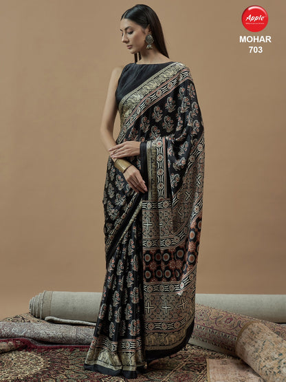 Mohar Vol 7 Apple Japan Satin Sarees Wholesaler