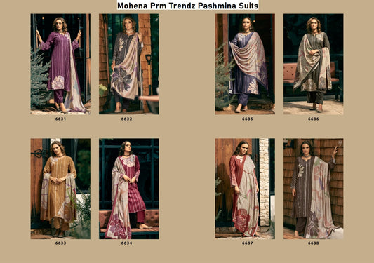 Mohena Prm Trendz Viscose Pashmina Suits Wholesale