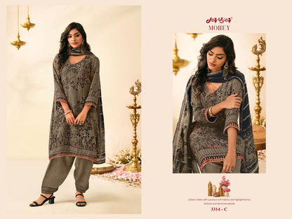 Mohey 3314 Jay Vijay Organza Twill Pant Style Suits Wholesaler Gujarat