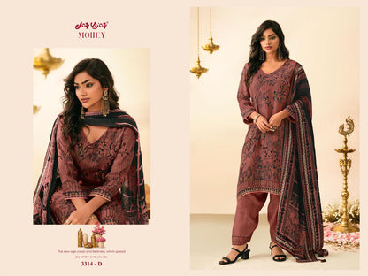 Mohey 3314 Jay Vijay Organza Twill Pant Style Suits Wholesaler Gujarat