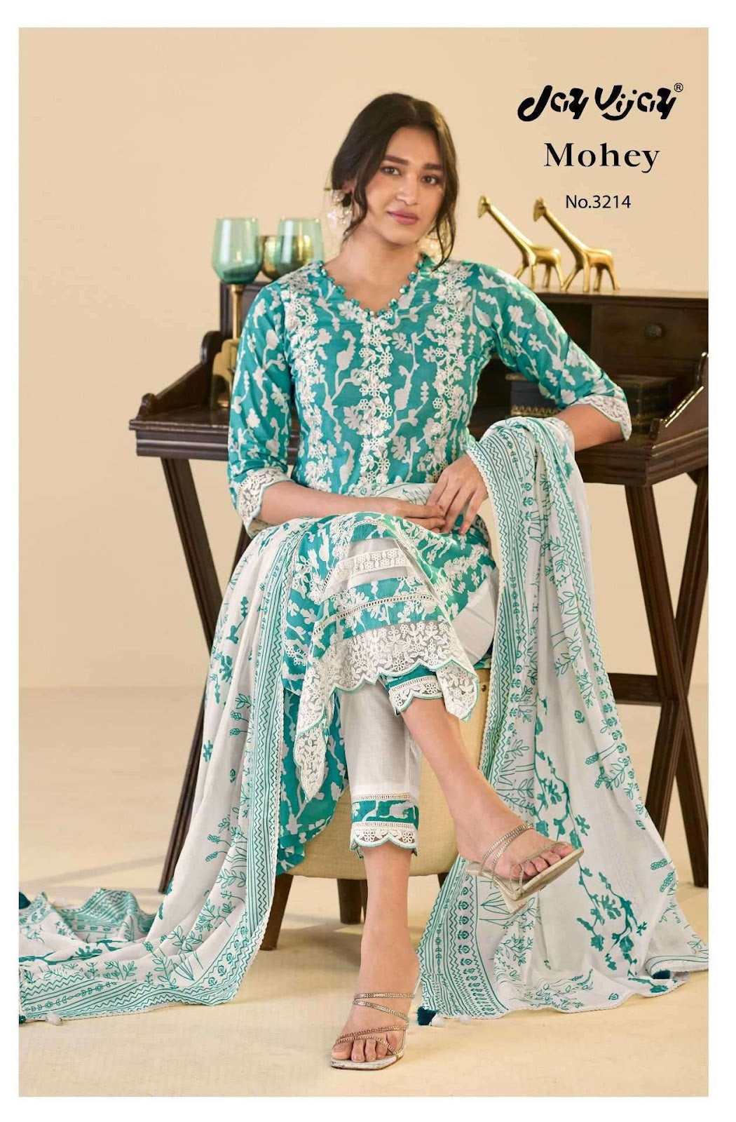 Mohey Jay Vijay Pure Cotton Pant Style Suits Manufacturer Ahmedabad
