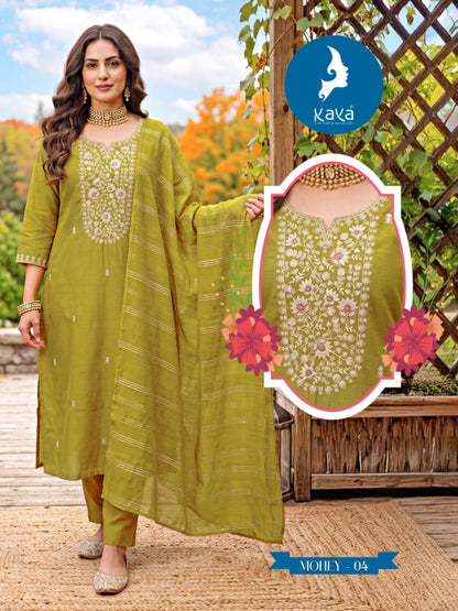Mohey Kaya Roman Readymade Pant Style Suits Exporter Ahmedabad