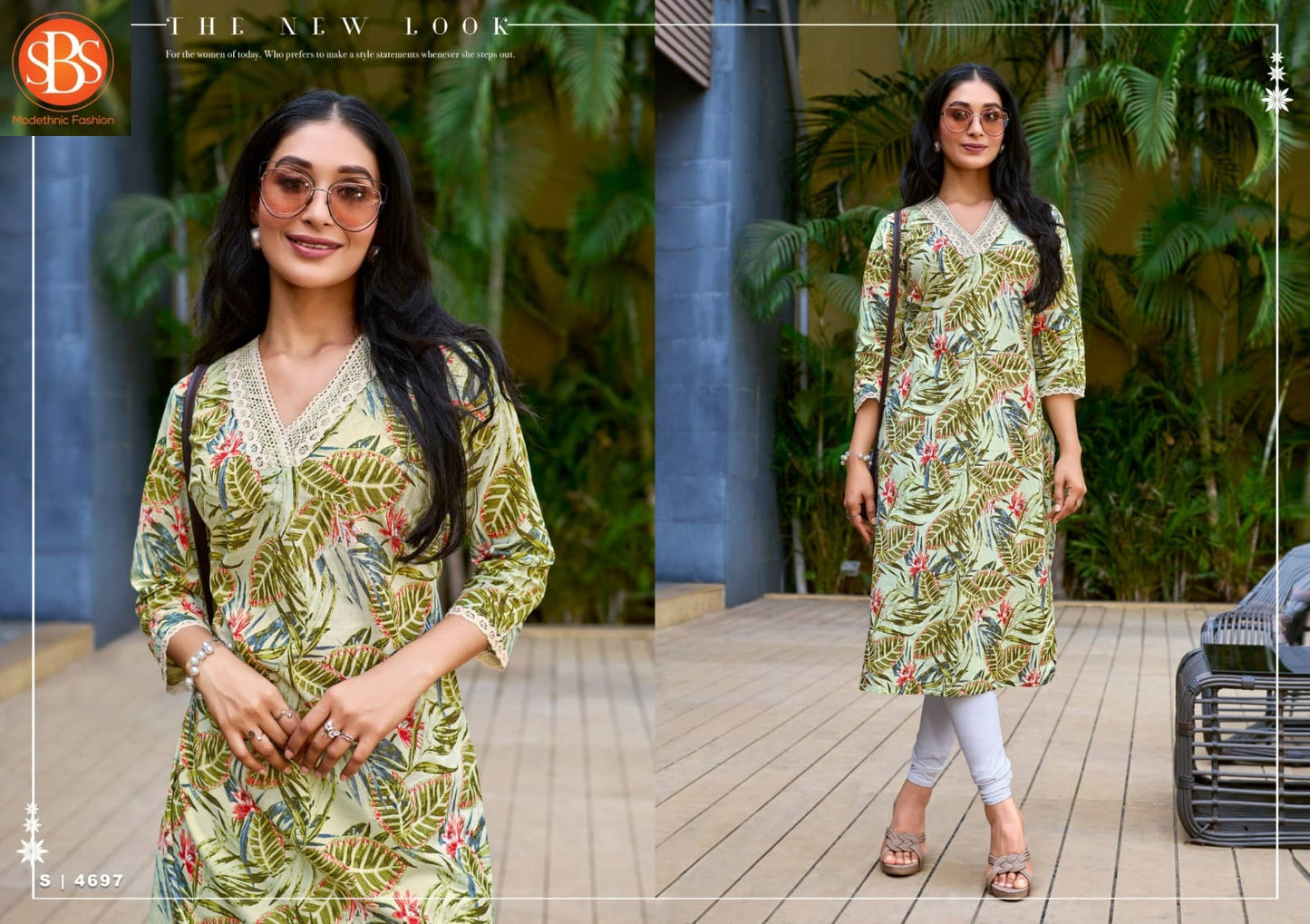 Mohey Sbs Cambric Cotton Long Straight Kurti Wholesaler Ahmedabad