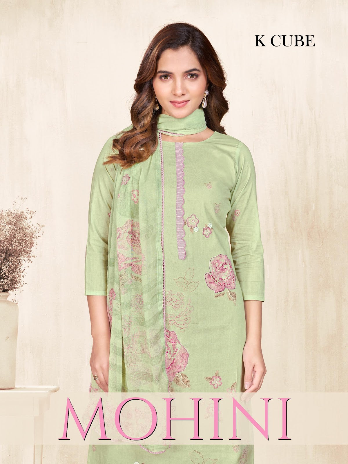 Mohini 1030 K Cube Pant Style Suits Wholesaler