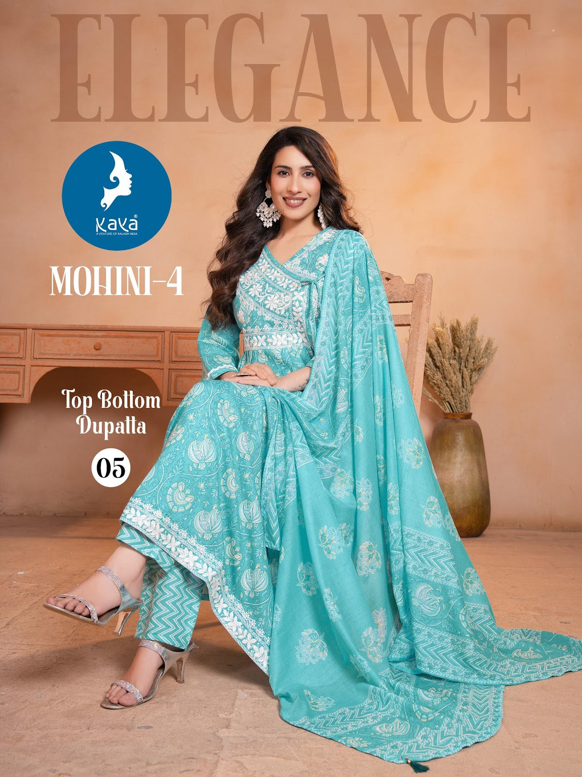 Mohini 4 Anarkali Kaya Readymade Cotton Pant Suits Exporter Ahmedabad