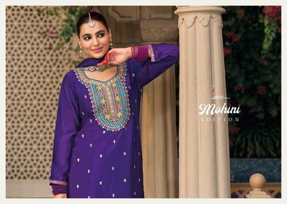 Mohini Edition Eba Lifestyle Chinon Readymade Plazzo Style Suits Manufacturer