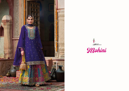 Mohini Eba Lifestyle Chinon Readymade Skirt Style Suits Wholesaler Ahmedabad