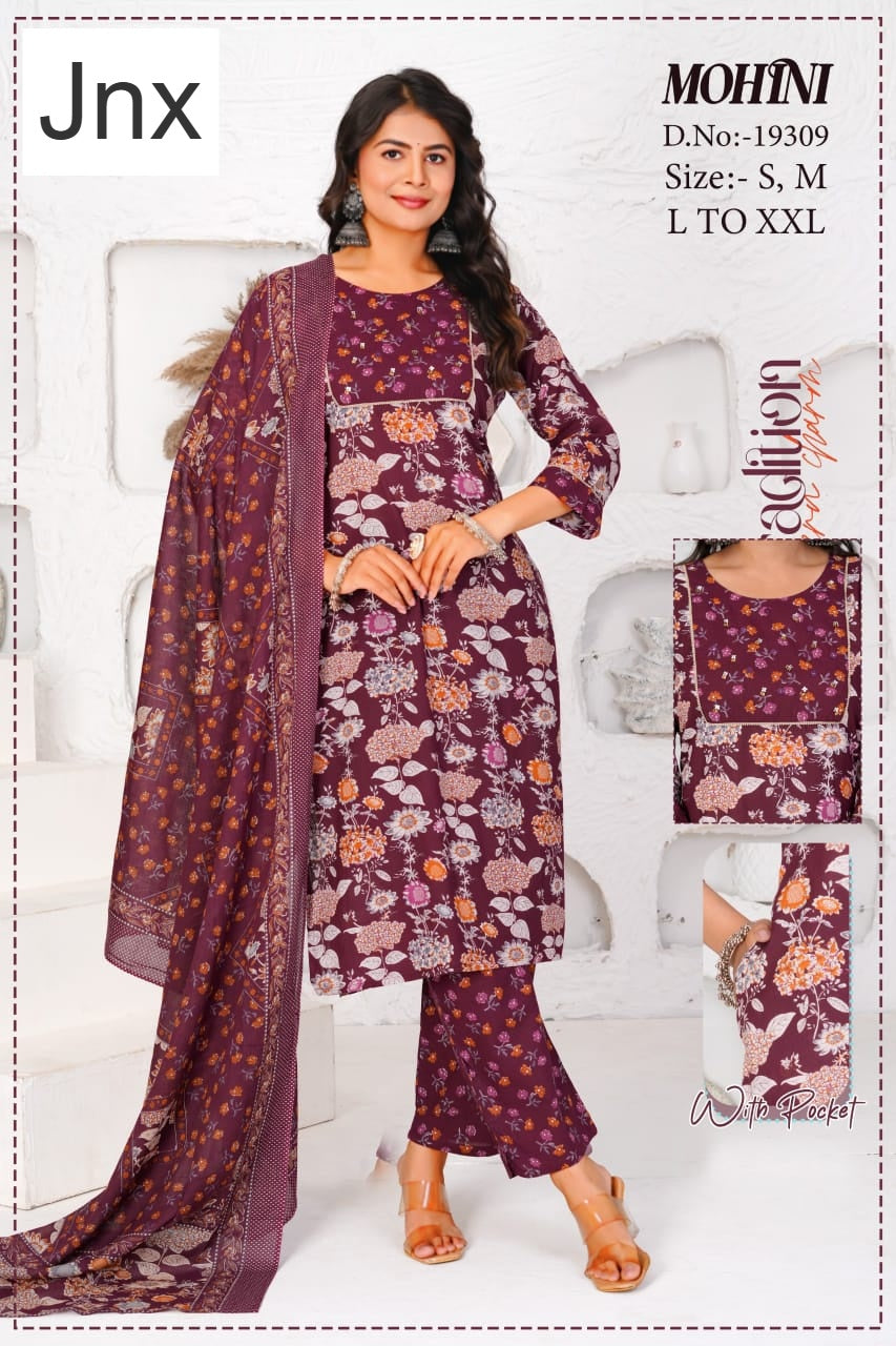 Mohini Jnx Cambric Readymade Cotton Pant Suits Exporter Ahmedabad