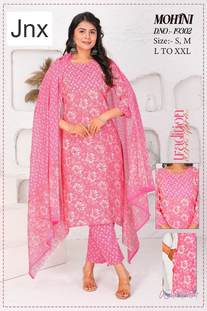 Mohini Jnx Cambric Readymade Cotton Pant Suits Exporter Ahmedabad