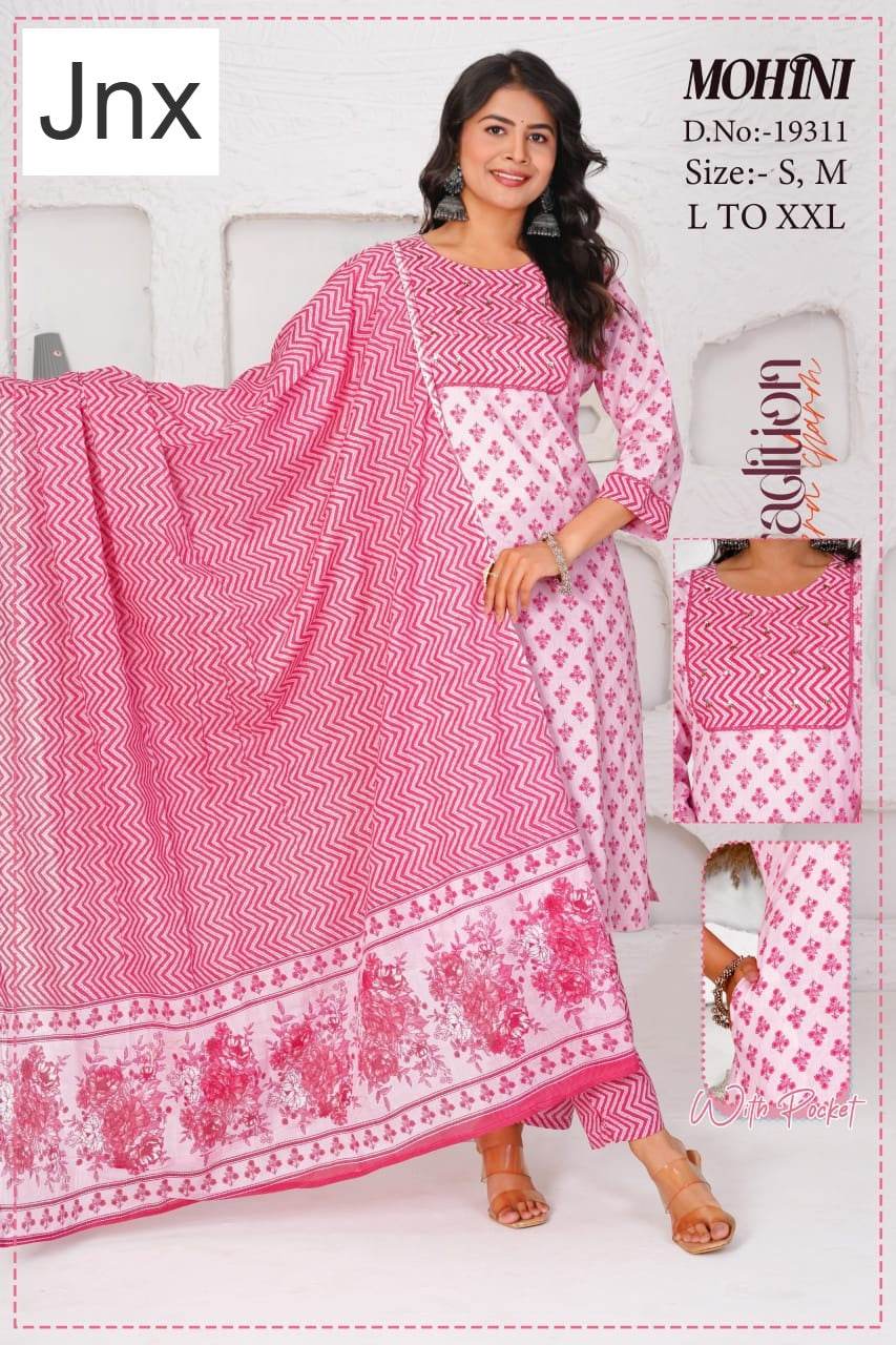 Mohini Jnx Cambric Readymade Cotton Pant Suits Exporter Ahmedabad