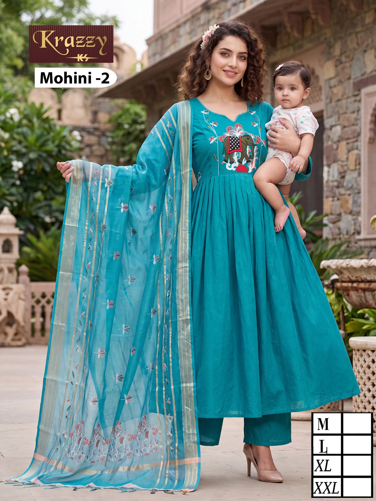 Mohini Krazzy Kanha Feeding Readymade Suit Exporter Ahmedabad