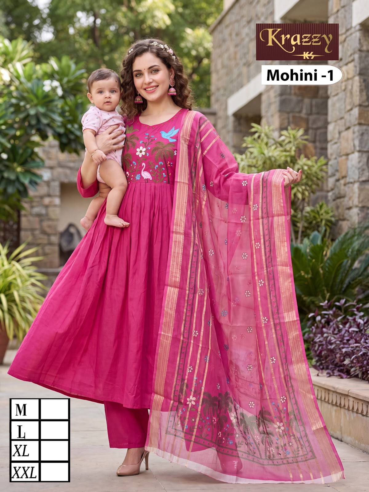 Mohini Krazzy Kanha Feeding Readymade Suit Exporter Ahmedabad